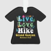 GRAND CANYON NATIONAL PARK RETRO 60s 70s HIKING Ornament (voorkant)