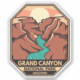 Grand Canyon National Park Retro Emblem Sticker