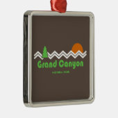 Grand Canyon National Park Retro Metalen Ornament (Rechts)