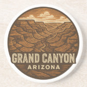 Grand Canyon National Park Round Sandstone Coaster Zandsteen Onderzetter (Voorkant)