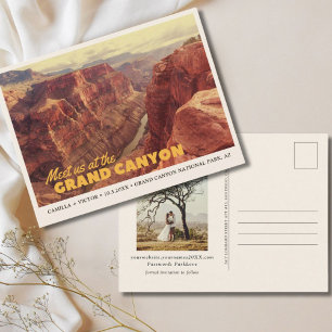 Grand Canyon National Park Save the Date Briefkaar Briefkaart