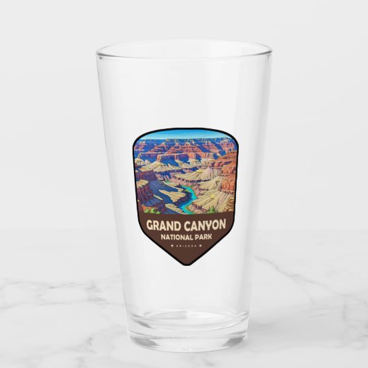 Grand Canyon National Park Schild Glas (Voorkant)
