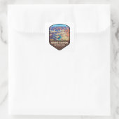 Grand Canyon National Park Schild Vierkante Sticker (Tas)