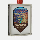 Grand Canyon National Park Shield Metalen Ornament (Rechts)