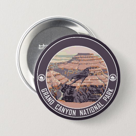 Grand Canyon National Park Souvenir Button (Voorkant /achterkant)