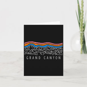 Grand canyon national park souvenir retro kamperen kaart