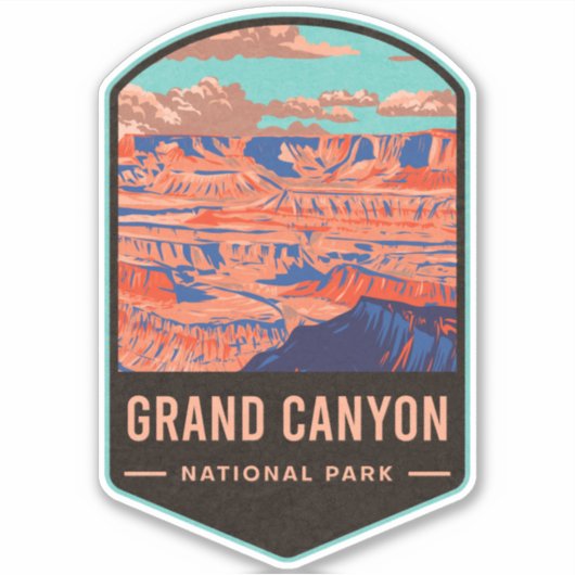 Grand Canyon National Park Sticker (Voorkant)