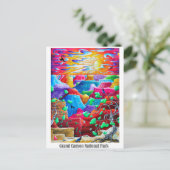 Grand Canyon National Park Travel Art Briefkaart (Staand voorkant)