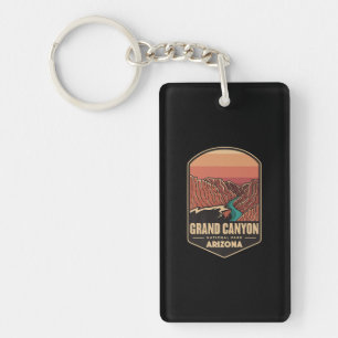 Grand Canyon National Park Travel Hiking Logo Sleutelhanger