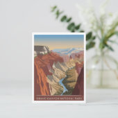 Grand Canyon National Park vintage Briefkaart (Staand voorkant)