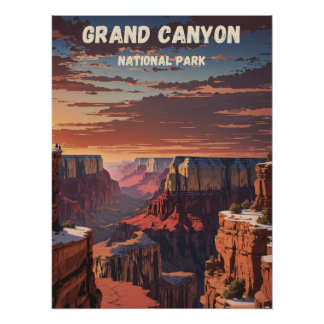 Grand Canyon National Park Vintage Poster
