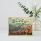 Grand Canyon National Park Vintage Travel Briefkaart (Staand voorkant)
