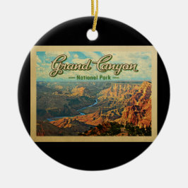 Grand Canyon National Park Vintage Travel Keramisch Ornament