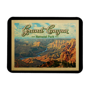 Grand Canyon National Park Vintage Travel Magneet