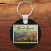 Grand Canyon National Park Vintage Travel Sleutelhanger (Voorkant)