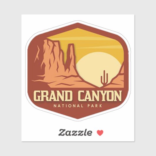 Grand Canyon National Park Vinyl Sticker (Vel)