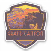 Grand Canyon National Park Vinyl Sticker (Voorkant)