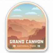 Grand Canyon National Park Vinyl Sticker (Voorkant)