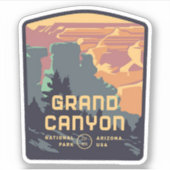 Grand Canyon National Park Vinyl Sticker (Voorkant)