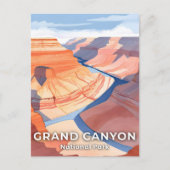 Grand Canyon National Park Waterverf Reizen Briefkaart (Voorkant)