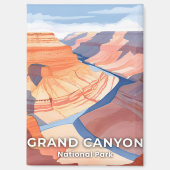 Grand Canyon National Park Waterverf Reizen Magneet (Voorkant)