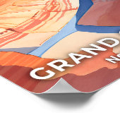 Grand Canyon National Park Waterverf Reizen Poster (Hoek)
