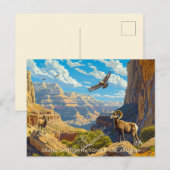 Grand Canyon National Park Wildlife  Art Briefkaart (Voorkant / Achterkant)