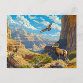 Grand Canyon National Park Wildlife  Art Briefkaart (Voorkant)
