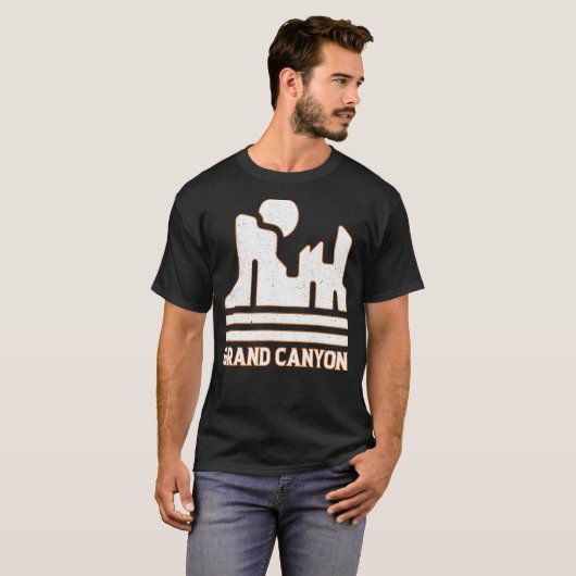 Grand Canyon National Park WPA Poster Style Graphi T-shirt (Voorkant volledig)