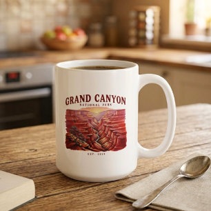 Grand Canyon National Park Zonsondergang Vintage R Koffiemok