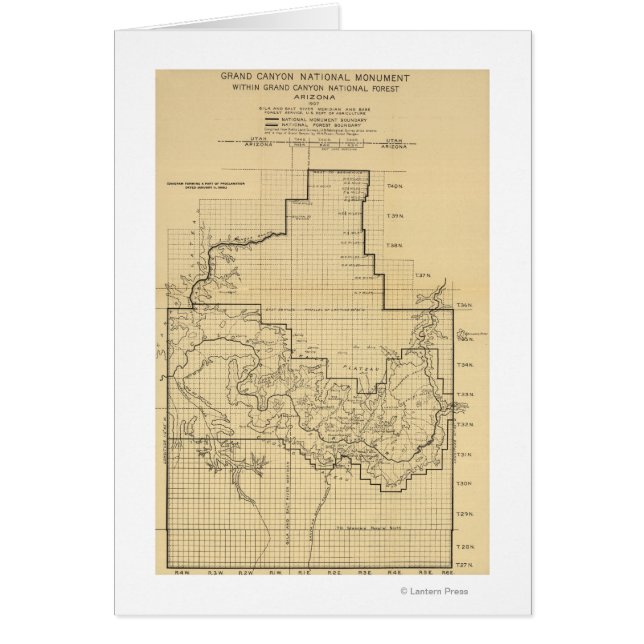 Grand Canyon National ParkPanoramic Map (Voorkant)