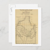 Grand Canyon National ParkPanoramic Map Briefkaart (Voorkant / Achterkant)