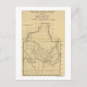 Grand Canyon National ParkPanoramic Map Briefkaart (Voorkant)