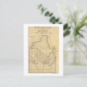 Grand Canyon National ParkPanoramic Map Briefkaart (Staand voorkant)