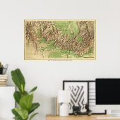 Grand Canyon National ParkPanoramic Map Poster (Thuiskantoor)