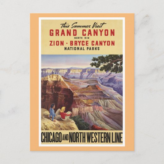 Grand Canyon National Parks Briefkaart (Voorkant)