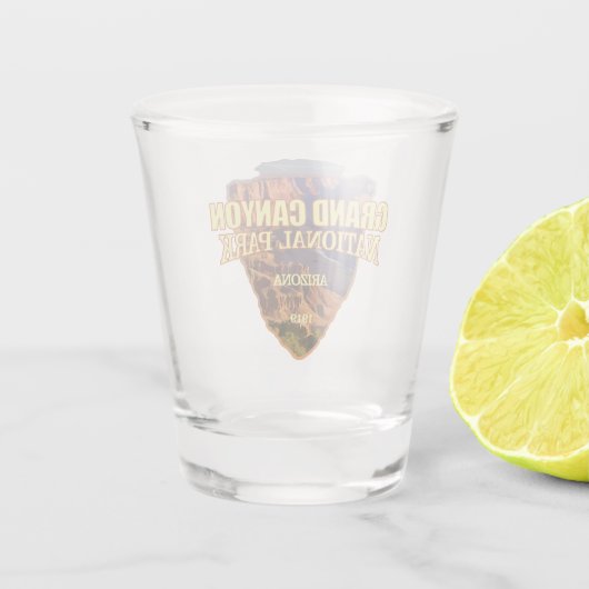 Grand Canyon NP (pijlpunt) Shot Glas (Achterkant)