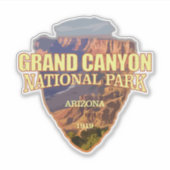 Grand Canyon NP (pijlpunt) Sticker (Voorkant)