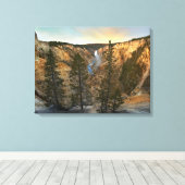 Grand Canyon of Yellowstone, Yellowstone Canvas Afdruk (Insitu (Houten vloer))
