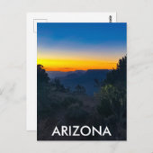 Grand Canyon op het Briefkaart Sunset Arizona (Voorkant / Achterkant)