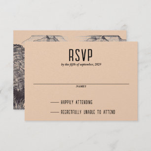 Grand Canyon paar RSVP Kaartje