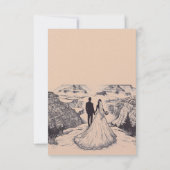 Grand Canyon Paar Voedselkeuzes RSVP Kaartje (Achterkant)