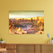 Grand Canyon Panorama 3 Paneel Canvas Afdruk (Insitu (Woonkamer))