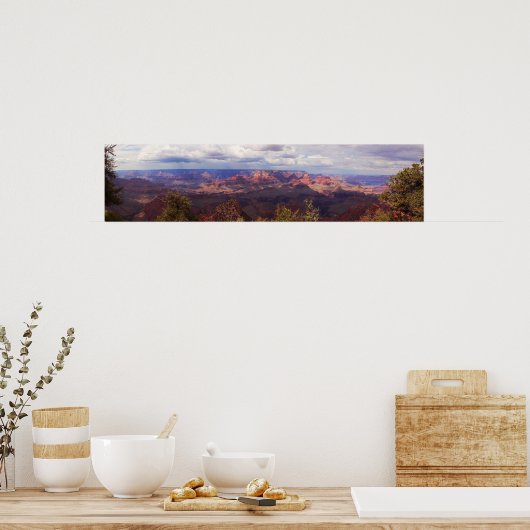 Grand Canyon Panoramic Uitzicht Poster (Keuken)