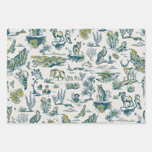 Grand Canyon Pattern Wrapping Papier Schattigee ge Inpakpapier Vel (Voorkant 3)