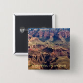 Grand Canyon Pin Vierkante Button 5,1 Cm (Voorkant /achterkant)