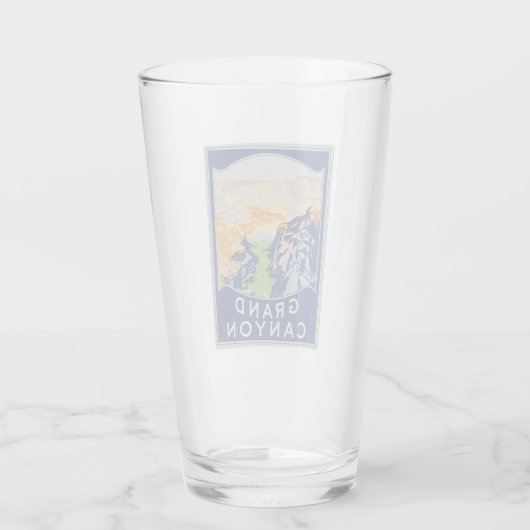 Grand Canyon - Pint Glass Glas (Achterkant)