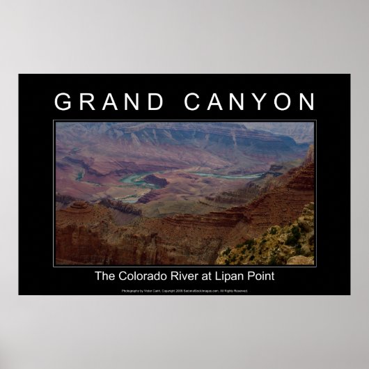 Grand Canyon, Poster 4853, zwart (Voorkant)