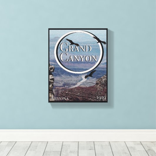 Grand Canyon Poster Canvas Afdruk (Insitu (Houten vloer))