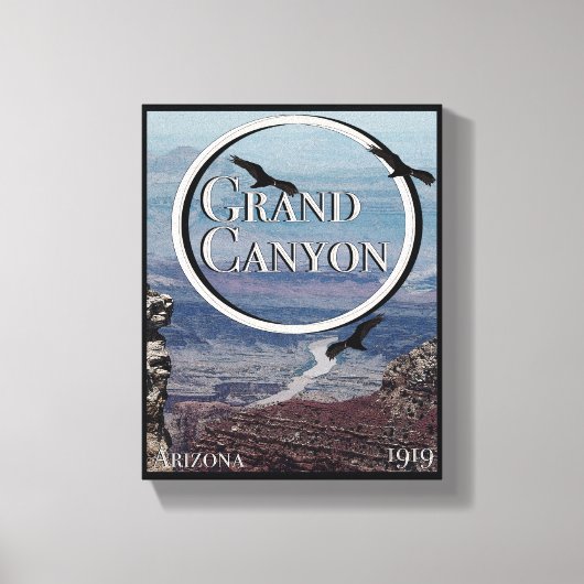 Grand Canyon Poster Canvas Afdruk (Voorkant)